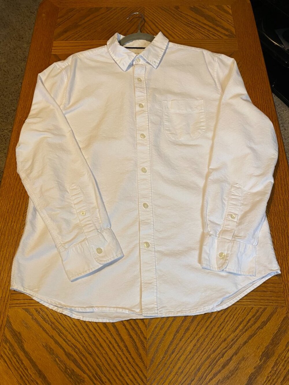 White Aeropostale Men's Cotton Button Down Shirt